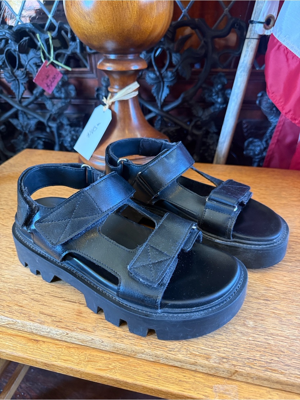 H&M Black Velcro Sandals